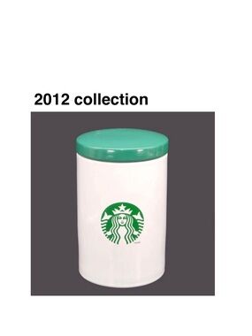 Starbucks large coffee canister. Green Mermaid branding  logo 9.5 tall ⭐️⭐️⭐️⭐️